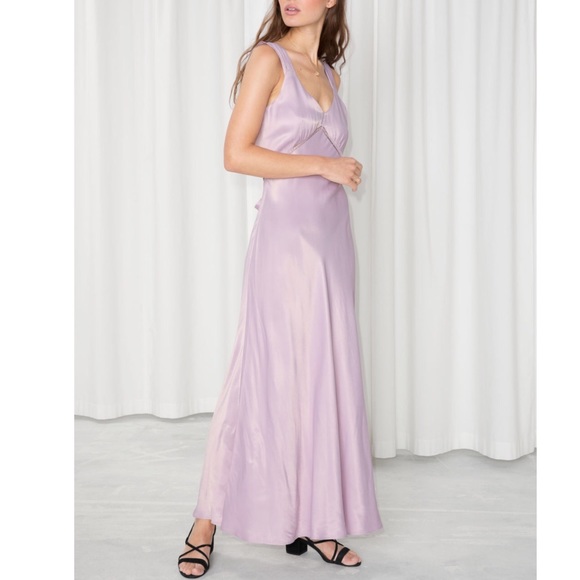 Satin Maxi Dress-perfect foroutdoor SUMMER wedding - Picture 4 of 5
